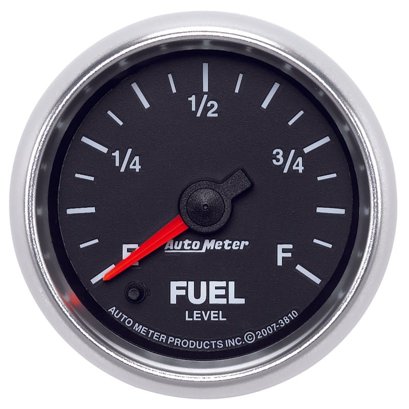 Autometer GS 2 1/16in. 0-280 Ohms Fuel Level Gauge - Stepper Motor AutoMeter Gauges