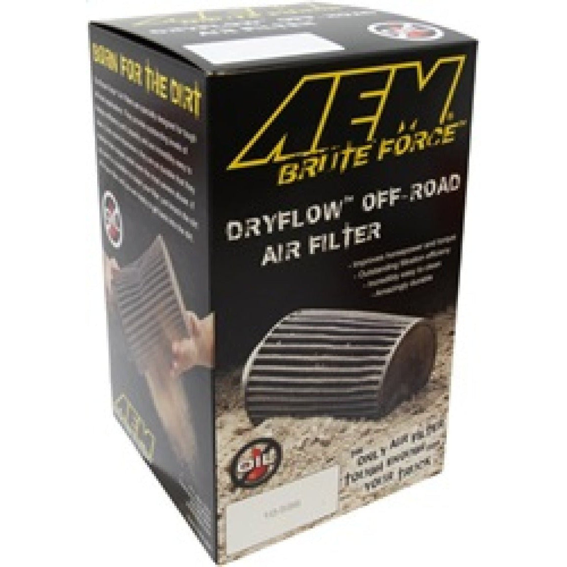 AEM Dryflow 3.25in. X 7in. Round Tapered Air Filter AEM Induction Air Filters - Universal Fit