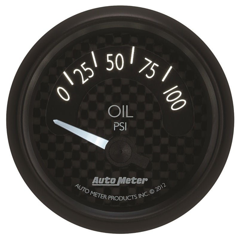 Autometer GT Series 52mm Short Sweep Electronic 0-100 psi Oil Pressure AutoMeter Gauges