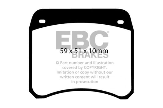 EBC 63-69 Rover Mini Cooper Greenstuff Front Brake Pads