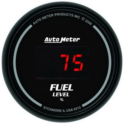 AutoMeter Gauge Kit 5 Pc. 3-3/8in. & 2-1/16in. Elec Speedo Digital Black Dial W/ Red Led AutoMeter Gauges