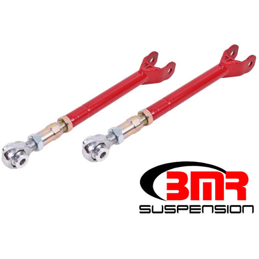 BMR 08-17 Challenger Lower Trailing Arms w/ On-Car Adj. Rod Ends - Red BMR Suspension Suspension Arms & Components