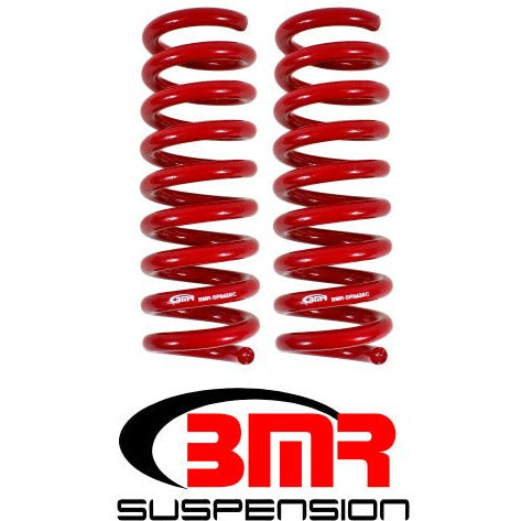 BMR 16-17 6th Gen Camaro V8 Rear Performance Version Lowering Springs - Red BMR Suspension Lowering Springs