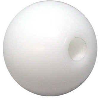 Torque Solution Delrin 50mm Round Shift Knob (White) Universal 10x1.5 Torque Solution Shift Knobs