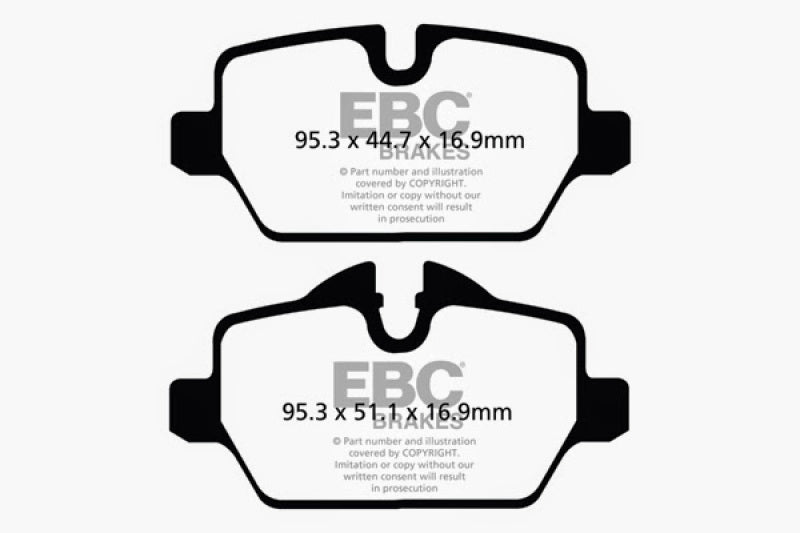 EBC 10+ Mini Countryman 1.6 Cooper Greenstuff Rear Brake Pads