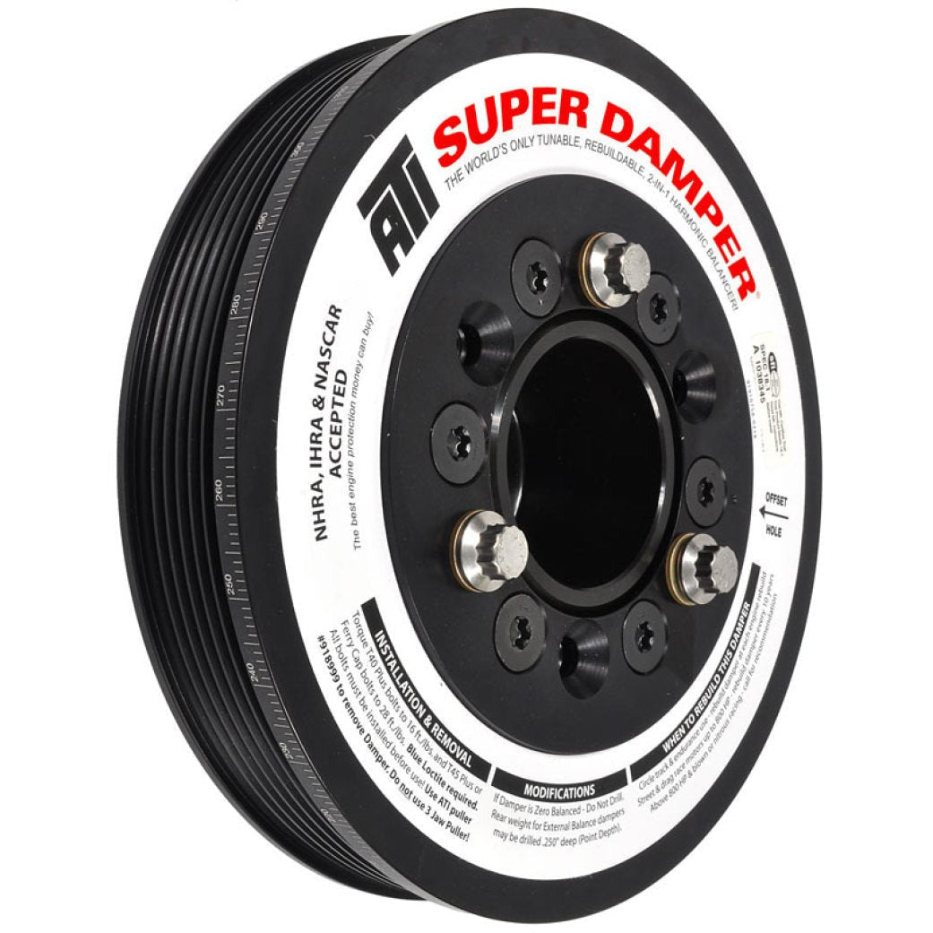 ATI Damper - 7.48in - Alum LW - 6/4 Grv - LSA - 09-15 Cadillac CTS-V (Excl SC Pulley) ATI Crankshaft Dampers