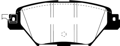 EBC 2016+ Mazda CX-9 2.5L Turbo Greenstuff Rear Brake Pads