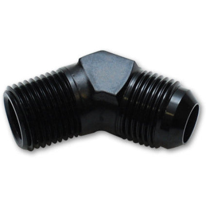 Vibrant -8 AN to 1/4in NPT 45 Degree Adapter Fittings - Aluminum Vibrant Fittings