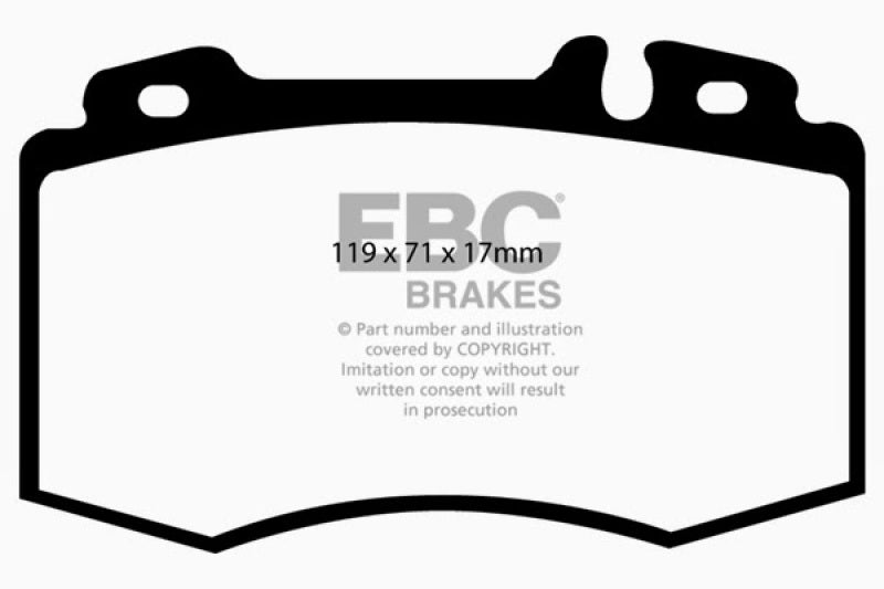 EBC 04 Mercedes-Benz C230 (W203) 2.5 Sport Sedan Greenstuff Front Brake Pads