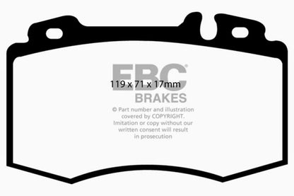 EBC 04 Mercedes-Benz C230 (W203) 2.5 Sport Sedan Greenstuff Front Brake Pads