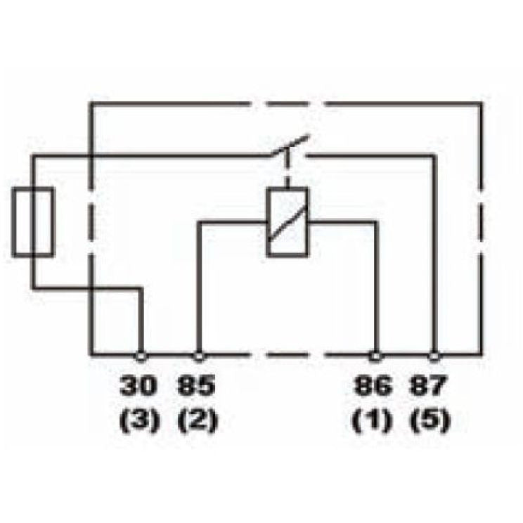 Hella Relay 12V 25A SPST 25A Fuse Bkt Hella Light Accessories and Wiring