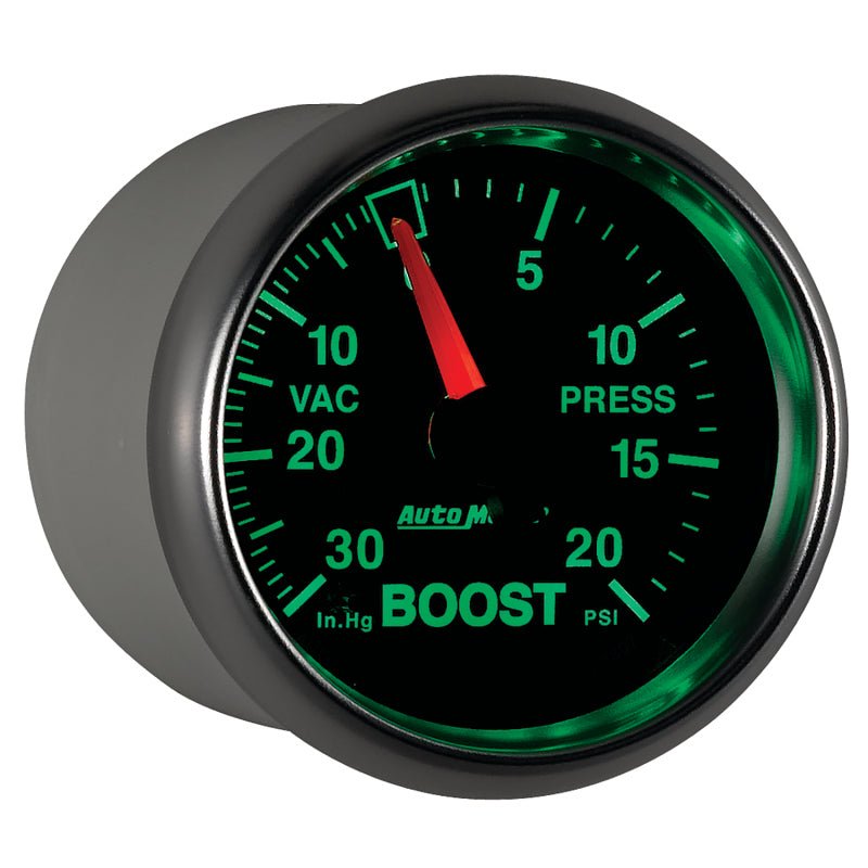 Autometer GS 52mm 30 in Hg/20 psi Mechanical Vacuum/Boost Gauge AutoMeter Gauges