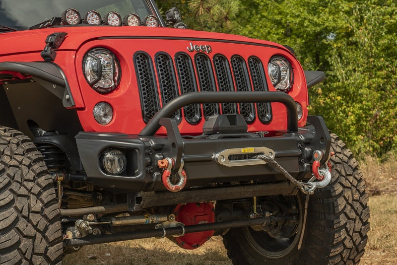 Rugged Ridge Arcus Front Bumper Set W/ Overrider 07-18 Jeep Wrangler JK Rugged Ridge Bumpers - Steel