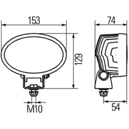 Hella Work Lamp Na 0Gr Md1224 Dt Ov100 1Ga Hella Work Lights