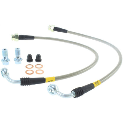 StopTech 14-17 Chevrolet Corvette Stainless Steel Front Brake Lines Stoptech Brake Line Kits