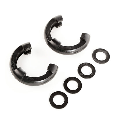 Rugged Ridge Black 7/8in D-Ring Isolator Kit Rugged Ridge Shackle Kits