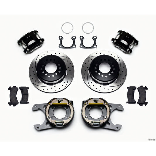 Wilwood D154 P/S Park Brake Kit Drilled Big Ford 2.36in Offset Wilwood Big Brake Kits