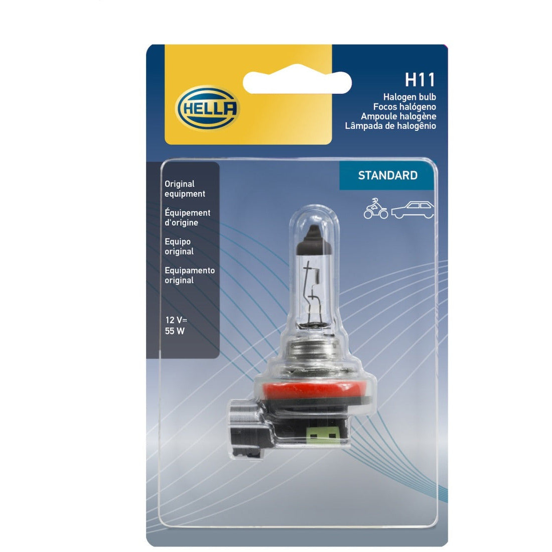 Hella Bulb H11 12V 55W Pgj192 T4 Sb Hella Bulbs