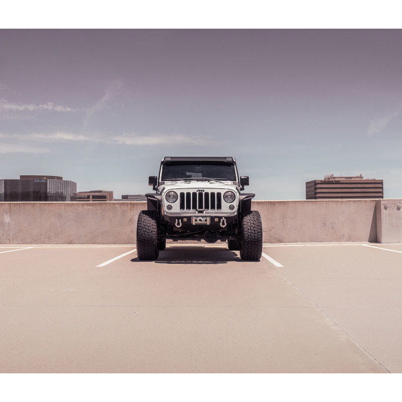 Road Armor 07-18 Jeep Wrangler JK Stealth Front Winch Bumper Mid Width - Tex Blk Road Armor Bumpers - Steel