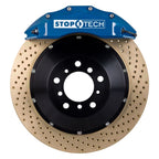 StopTech 14-15 Chevy Corvette Z51 Front BBK w/ Blue ST-60 380x32mm Zinc Coated Drilled Rotors Stoptech Big Brake Kits