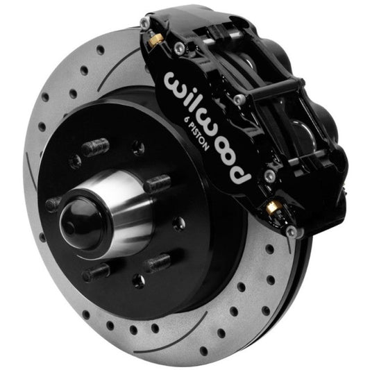 Wilwood Forged Narrow Superlite 6R Front Big Brake Kit 12.19in Drilled Rotors 88-98 C1500 - Black Wilwood Big Brake Kits