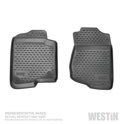 Westin 15-18 Ford F150 Super Crew and Super Cab Profile Floor Liners Front Row - Black