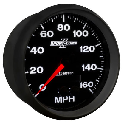 Autometer Sport-Comp II 5in 0-140MPH In-Dash Electronic GPS Programmable Speedometer AutoMeter Gauges