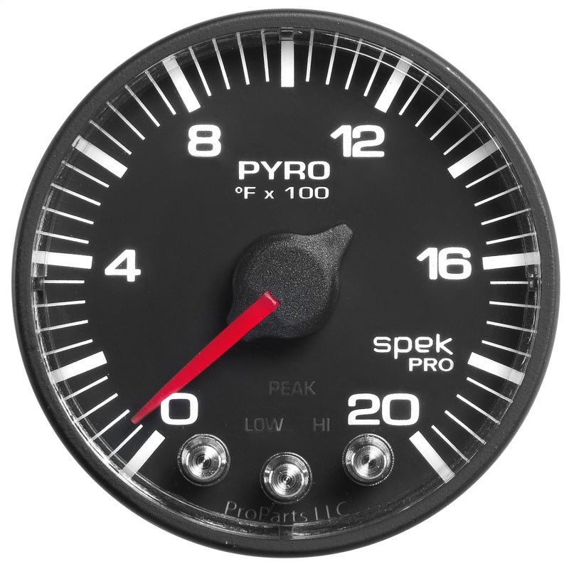 Autometer Spek-Pro 52.4mm 0-2000F Digital Stepper Motor Pyrometer Gauge AutoMeter Gauges