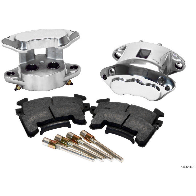 Wilwood D154 Rear Caliper Kit -Polished 1.12 / 1.12in Piston 0.81in Rotor Wilwood Big Brake Kits