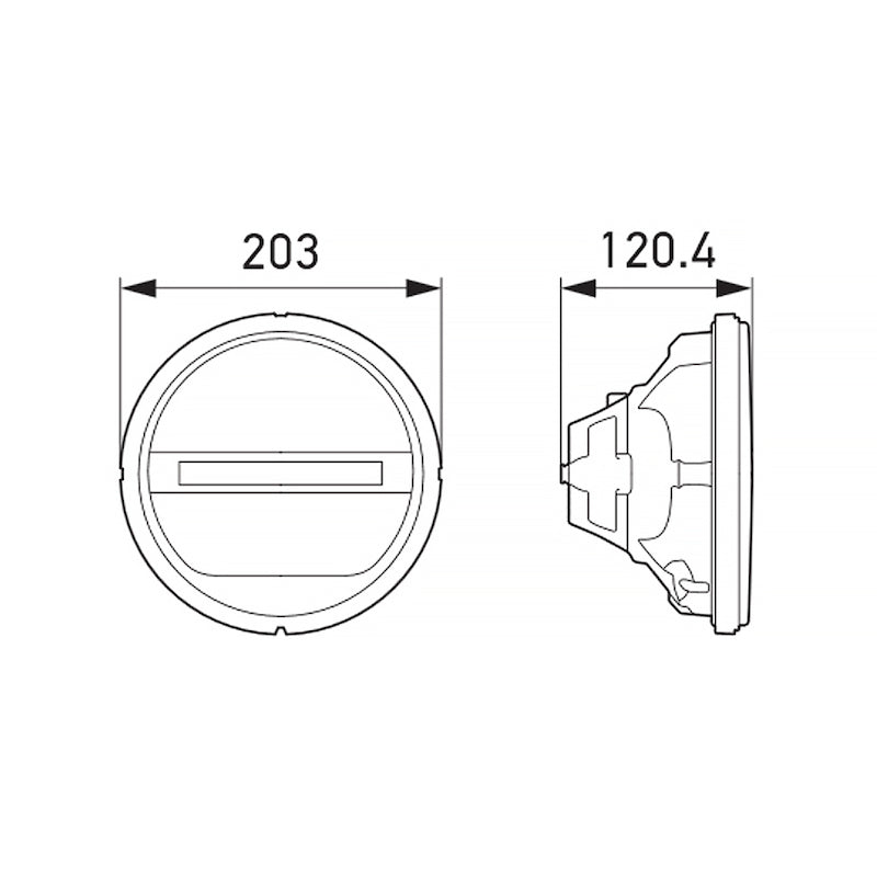 Hella Headlamp INSERT GR 1F8 Hella Light Covers and Guards