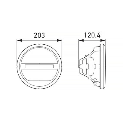 Hella Headlamp INSERT GR 1F8 Hella Light Covers and Guards