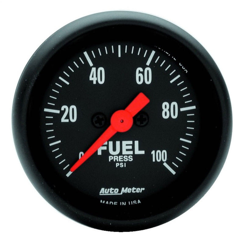 Autometer FSE 52.4mm 0-100 PSI w/o Peak & Valley Fuel Press Gauge AutoMeter Gauges