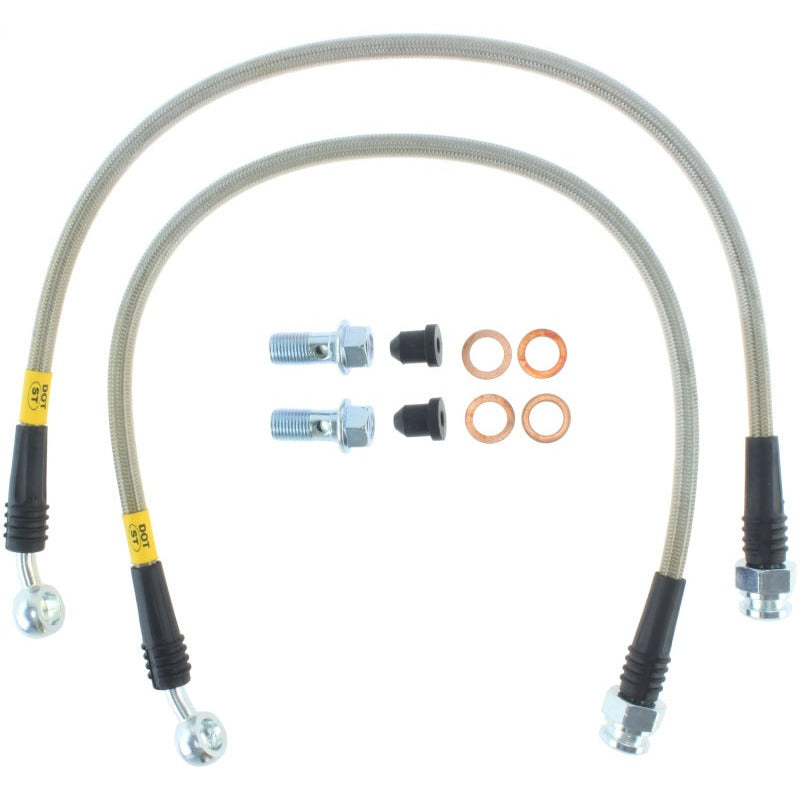 StopTech 97-04 Chevrolet Corvette Stainless Steel Rear Brake Line Kit Stoptech Brake Line Kits