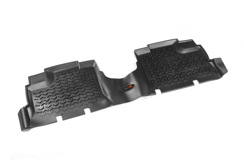 Rugged Ridge Floor Liner Front/Rear/Cargo Black 2011-2018 Jeep Wrangler Unlimited JK 4 Dr Rugged Ridge Floor Mats - Rubber