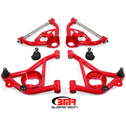 BMR 78-87 G-Body Upper And Lower A-Arm Kit - Red BMR Suspension Control Arms