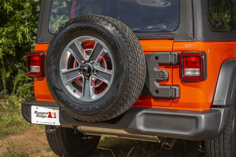 Rugged Ridge Spartacus HD Tire Carrier Hinge Casting 18-20 Jeep Wrangler JL Rugged Ridge Spare Tire Carriers