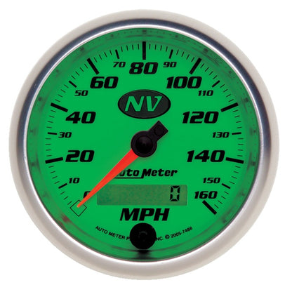 AutoMeter Gauge Speedometer 3-3/8in. 160MPH Elec. Programmable NV AutoMeter Gauges