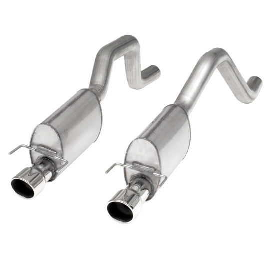 Stainless Works 2006-13 Corvette C6ZO6/ZR1 3in Axleback S-Tube Mufflers Dual 4in Rolled Edge Tips Stainless Works Catback