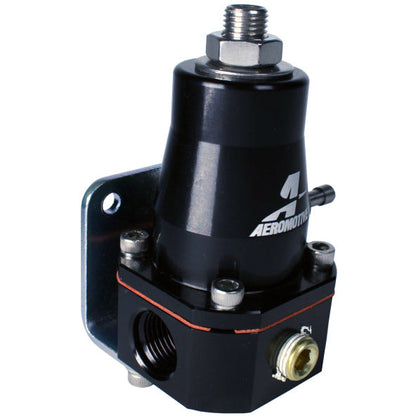 Aeromotive Adjustable Regulator Billet EFI Bypass - (2) -6 Inlets/(1) -6 Return - Black Aeromotive Fuel Pressure Regulators