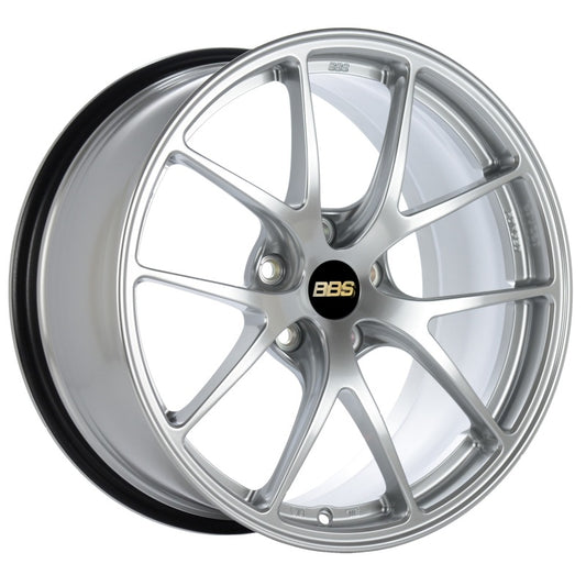 BBS RI-A 18x10.5 5x114.3 ET18 Diamond Silver Wheel -82mm PFS/Clip Required