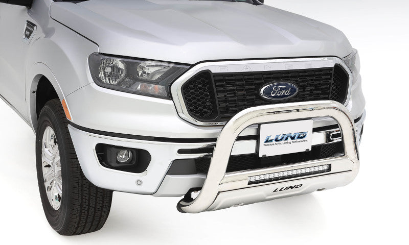 Lund 04-18 Ford F-150 (Excl. Heritage) Bull Bar w/Light & Wiring - Polished