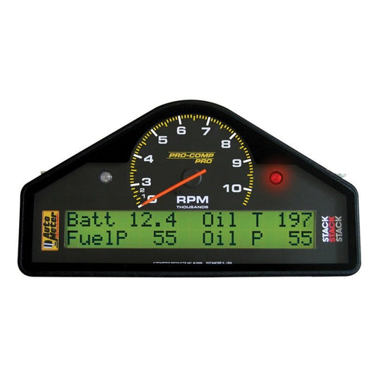 Autometer Pro-Comp Race Dash Display 0-3-10.5K RPM / MPH / FUELP / OILP / OILT / WTMP / VOLT AutoMeter Gauges