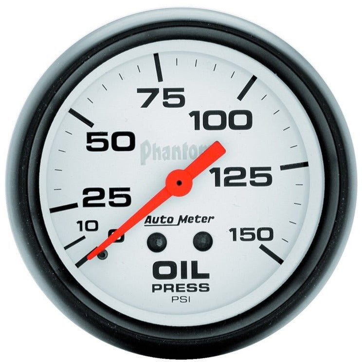 Autometer Phantom 66.7mm 0-150 PSI Mechanical Oil Pressure Gauge AutoMeter Gauges