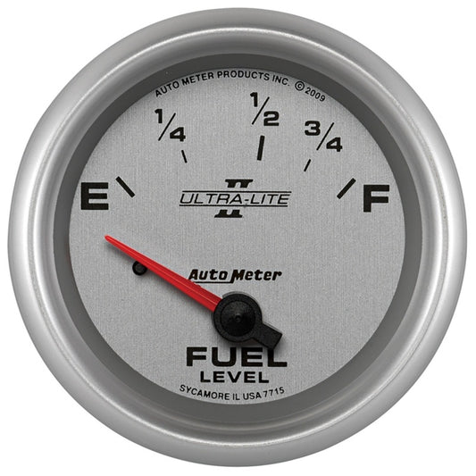 Autometer Ultra-Lite II 2 5/8in 73E-10F SSE Fuel Level Gauge AutoMeter Gauges