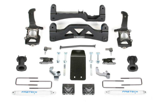 Fabtech 2014 Ford F150 4WD 6in Basic Sys w/Perf Shks