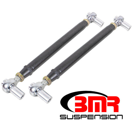 BMR 79-98 Fox Mustang Chrome Moly Lower Control Arms w/ Double Adj. Rod Ends - Black Hammertone BMR Suspension Control Arms