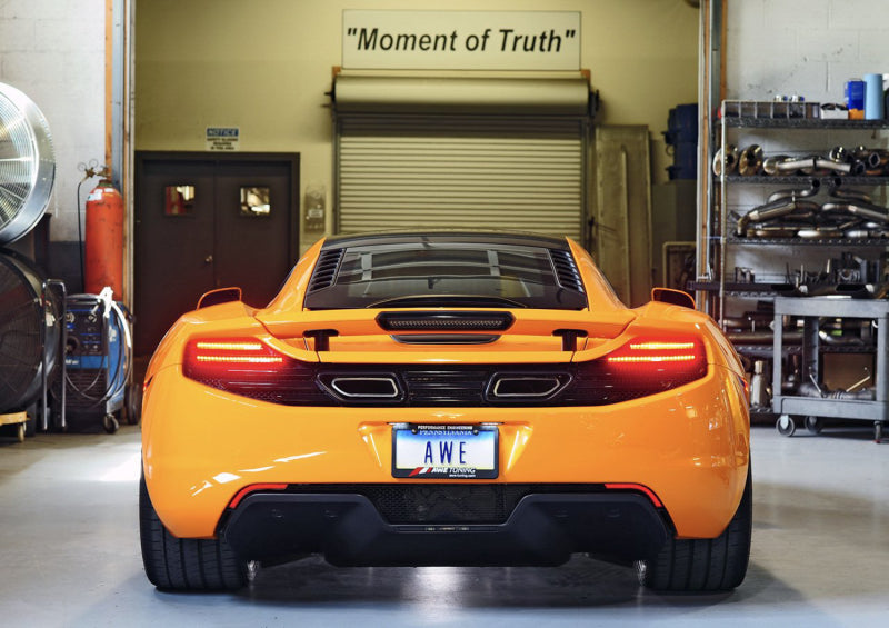 AWE Tuning McLaren MP4-12C Performance Exhaust - Machined Tips