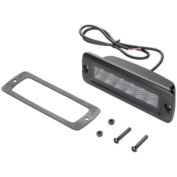 Hella Universal Black Magic 6 L.E.D. Flush Mount Mini Light Bar - Flood Beam Hella Fog Lights