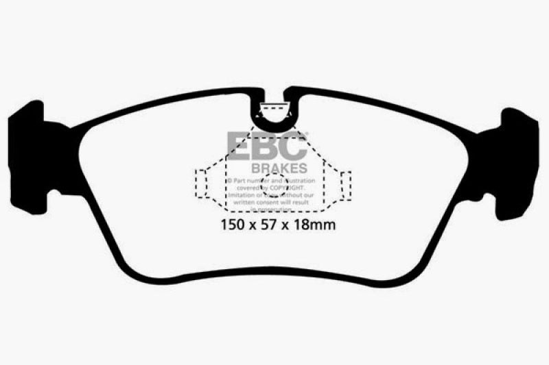 EBC 99-02 BMW Z3 2.5 Greenstuff Front Brake Pads