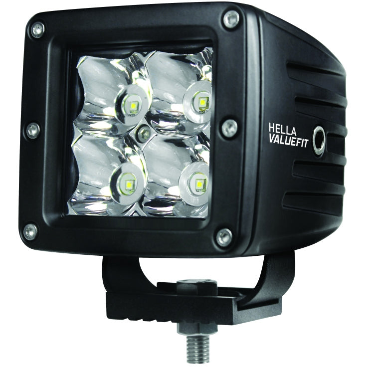 Hella HVF Cube 4 LED Off Road Kit - 3.1in 2X12W Hella Light Bars & Cubes